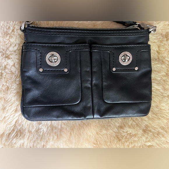 Vintage Authentic Marc Jacobs Crossbody Black Leather EUC - Picture 2 of 9